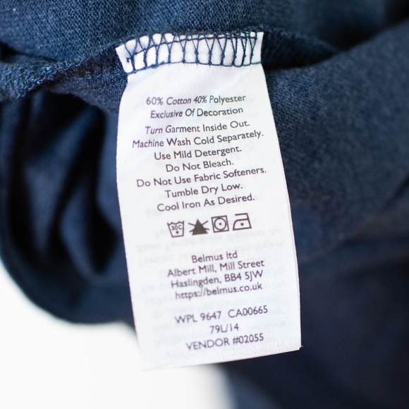 NWT Eddie Bauer Men's Navy Classic Field Pro Long-Sleeve Polo Shirt - Picture 5 of 7